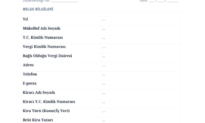 Kira Gelir Beyannamesi Nasıl Hazırlanır?