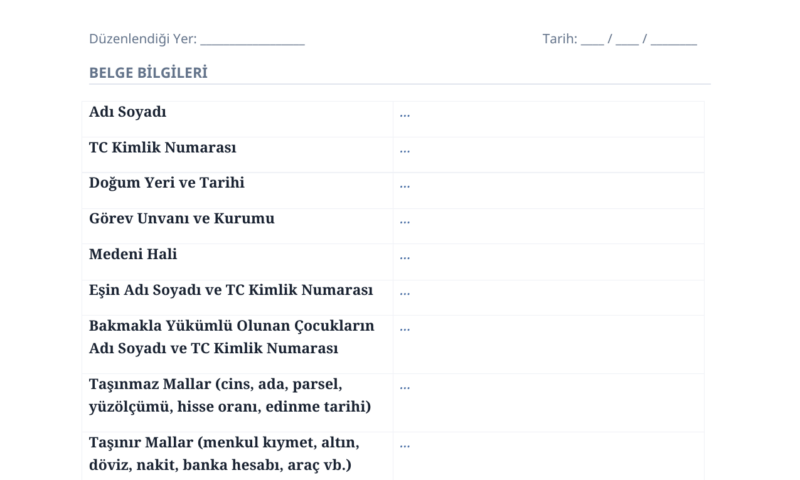 Mal Bildirim Formu Nedir ve Nasıl Doldurulur?