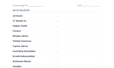 Sağlık Beyanı Formu: Kullanım Alanları ve Doldurma Rehberi